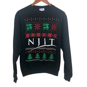 New Jersey Institue of Technology NJIT Sweatshirt Christmas Small Holiday Ugly